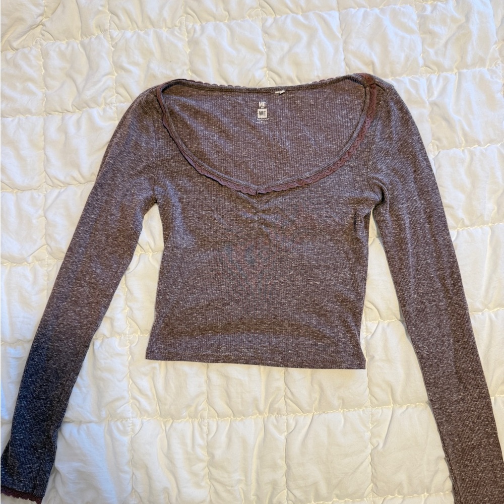 Pacsun Purple Long Sleeve Top